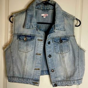 BONGO denim vest size L